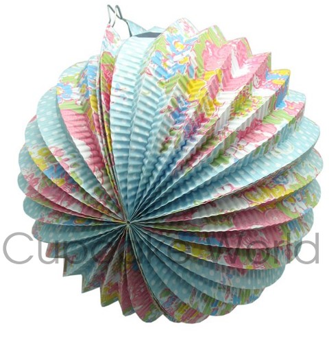 ROBERT GORDON SWEET LUCY FLORAL BLUE PINK PAPER LANTERNS 6PCS ROBERT GORDON SWEET LUCY FLORAL BLUE PINK PAPER LANTERNS 6PCS